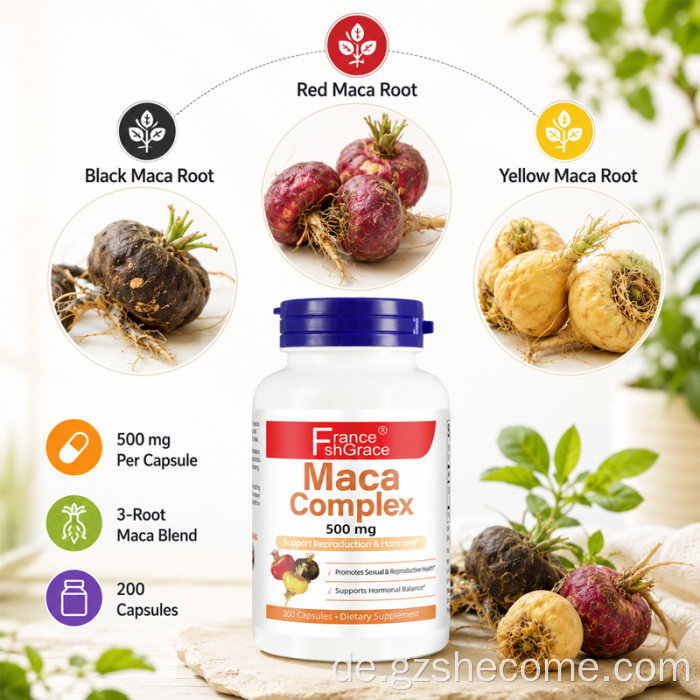 Shecome Maca Complex Kapseln unterstützen die Gesundheit